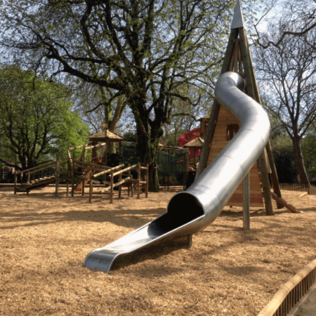 Exciting playgrounds landscaped